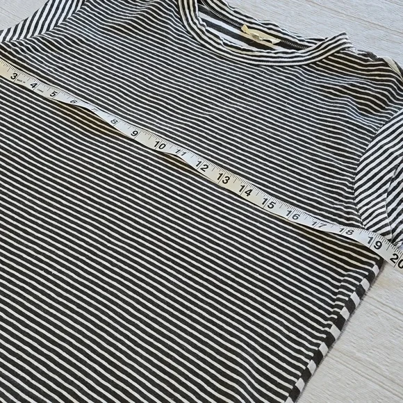 Madewell Structured Tee in Stripe | Coastal Chic Sleeveless Top Women's XXS - Picture 7 of 12